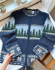 The Icy Tree Fair Isle Zip Up (XL)