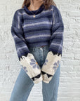 The Floral Woolen Sweater (L)