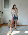 The Almond Button Cardigan (S)