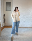 The Classic Cream Fisherman Cardigan (S)