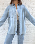 The Flurry Denim Button Up (L)