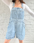 The Light Wash Sky Shortalls (L)