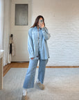 The Flurry Denim Button Up (L)