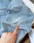 The Flurry Denim Button Up (L)