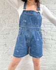 The Embroidered Floral Shortalls (M)