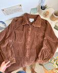 The Chestnut Corduroy Zip Up (XL)