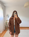 The Chestnut Corduroy Zip Up (XL)