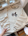 The Textured Wildlife Sweater (L)