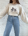 The Textured Wildlife Sweater (L)