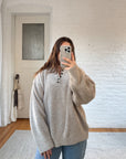The Warm Tea Henley Sweater (XL)