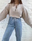 The Warm Tea Henley Sweater (XL)