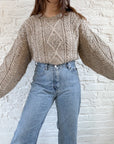 The Speckled Reading Nook Sweater (XL)