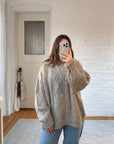 The Speckled Reading Nook Sweater (XL)