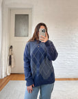 The Overcast Argyle Sweater (L)