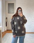 The Brown Snowflake Sweater (L)