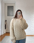 The Warm Milk Fisherman Sweater (L)