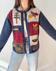 The Woodsy Novelty Cardigan (M)