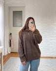 The Pine Cone Checkered Sweater (L)