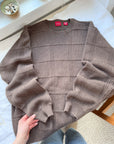 The Pine Cone Checkered Sweater (L)