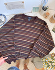 The Granola Striped Sweater (XL)