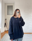 The Warm Blueberry Tea Sweater (XL)