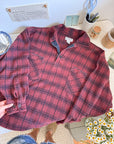 The Brick Flannel Henley (L)