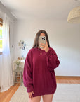 The Maroon Eddie Sweater (XL)
