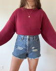 The Maroon Eddie Sweater (XL)