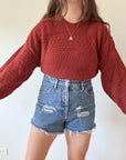 The Apple Spice Textured Sweater (L)
