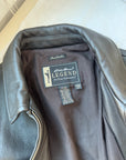 The Dark Coffee Bean Leather Jacket (S)