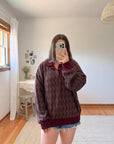 The Changing Leaf Henley Sweater (L)
