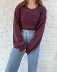 The Maroon Checkered Sweater (XL)