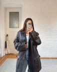 The Chocolate Brown Leather Jacket (XL)