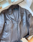 The Chocolate Brown Leather Jacket (XL)