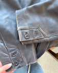 The Chocolate Brown Leather Jacket (XL)