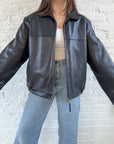 The Grease Lightning Leather Bomber Jacket (L)