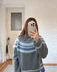 The Winter Fair Isle Mock Neck (L)