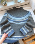 The Winter Fair Isle Mock Neck (L)