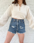 The Cream Henley Sweater (XLT)