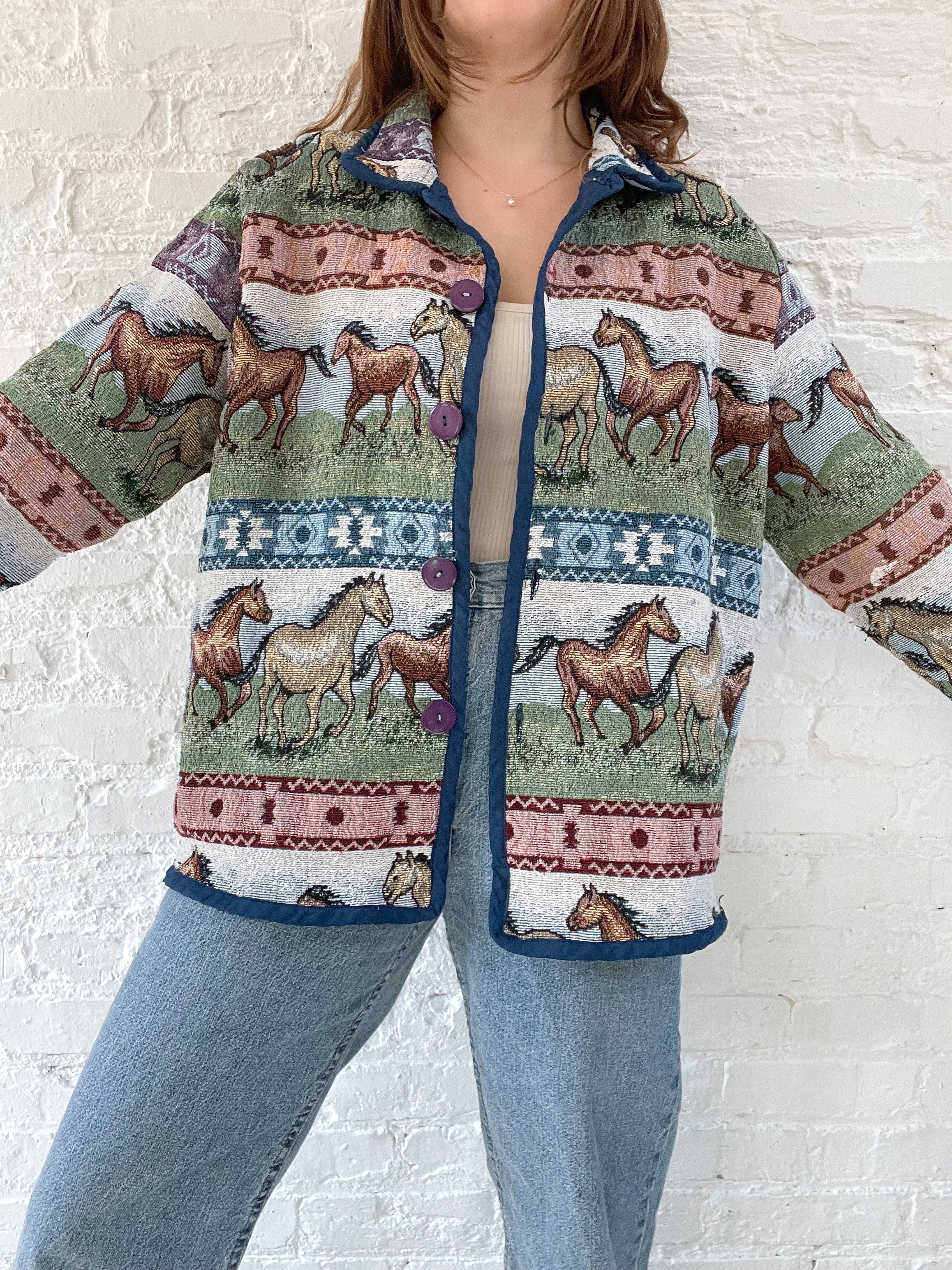 The Wild Horse Tapestry Jacket (XL) – earthful collective