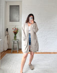 The Long Shell Button Cardigan (M)