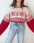The Candy Cane Snowflake Sweater (XXL)