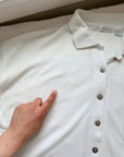 The Short Sleeve White Cardigan (L)
