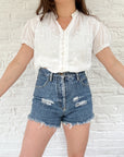 The Floral Embroidered Blouse (M)