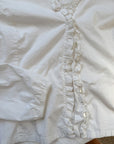The White Ruffle Blouse (M)