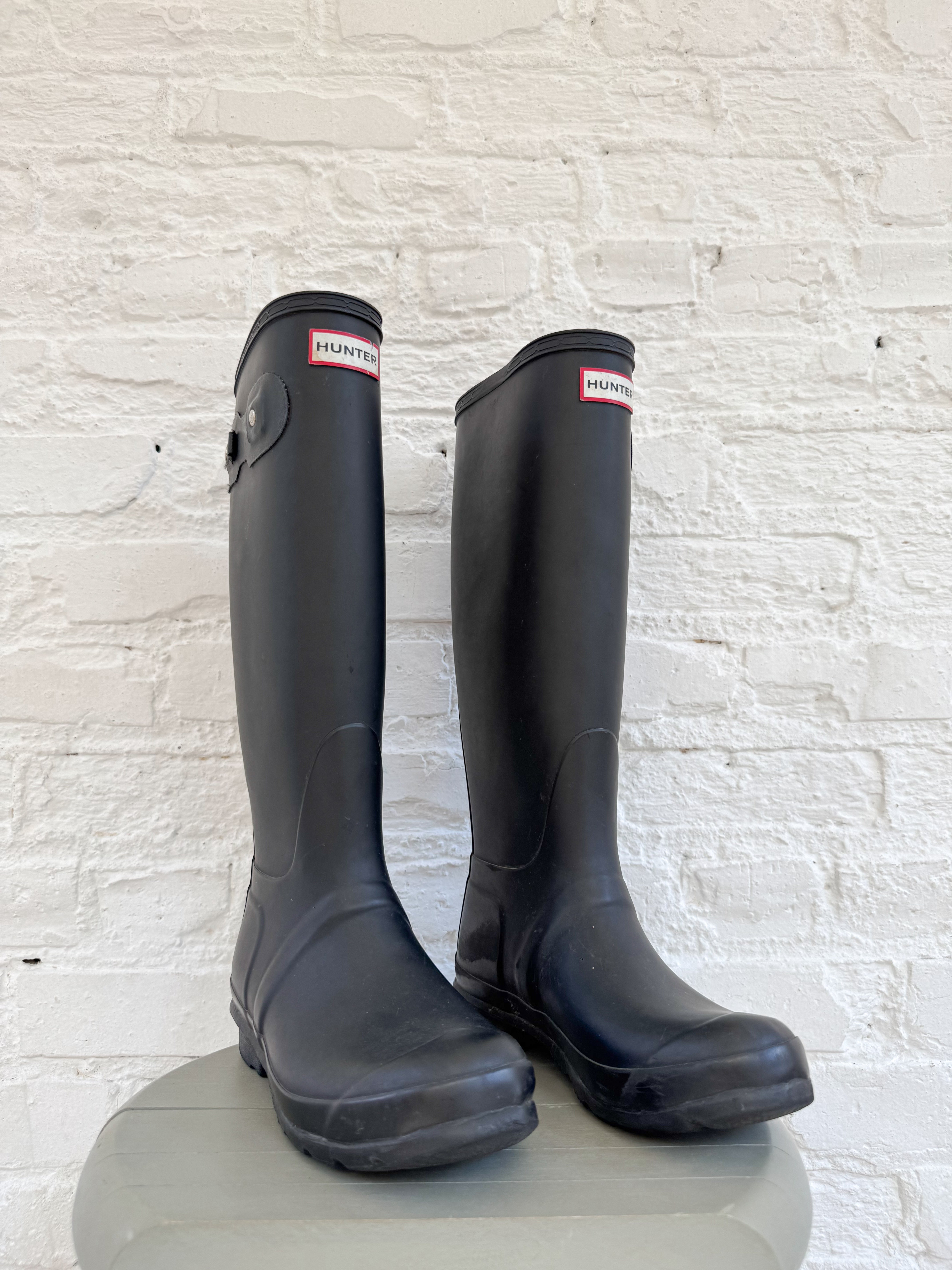 【HUNTER】 boots Hunter Women's Original Chelsea Boots, Size 7, Black, Waterproof