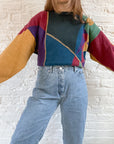 The Abstract Color Block Sweater (M)
