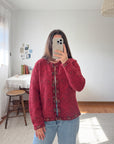 The Scarlett Poppy Cardigan (L)