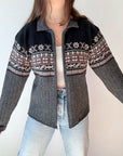 The Fireplace Zipper Cardigan (M)