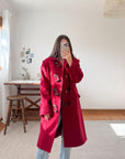 The Cardinal Red Toggle Coat (L)
